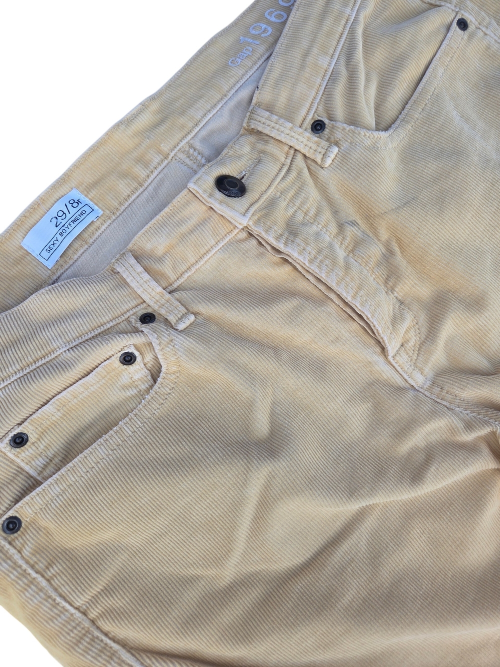 GAP Women's Corduroy Pants in Light Yellow